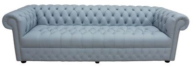 XXL Big Sofa Couch Chesterfield 480cm Polster Sofas 4 Sitzer Leder Textil #215
