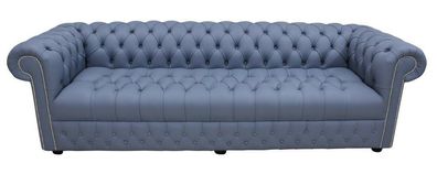 XXL Big Sofa Couch Chesterfield 480cm Polster Sofas 4 Sitzer Leder Textil #213