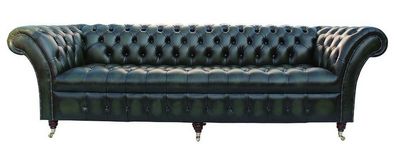 XXL Big Sofa Couch Chesterfield 480cm Polster Sofas 4 Sitzer Leder Textil #237