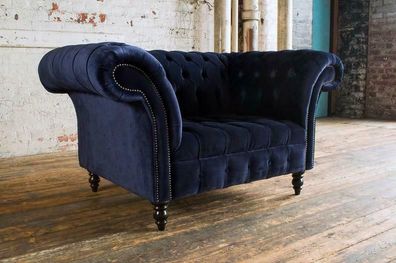 Chesterfield Design Sofa Sessel Couch Polster Luxus Klassische Textil Couchen