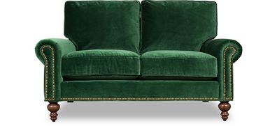 2 Sitzer Chesterfield Polster Couch Stoff Couchen Sofa Sitz Garnitur Lehn Neu
