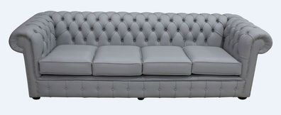 Chesterfield Design Luxus Polster Sofa Couch Sitz Garnitur Leder Textil Neu #218