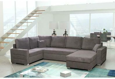 Ecksofa Sofa Couch Textil Leder Stoff Polster Garnitur Wohnlandschaft Ecke Neu
