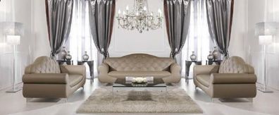 Sofagarnitur Chesterfield Sofa Couch Polster 3 + 1 + 1 Sofagarnitur Couch Sofas M15