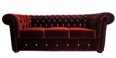 Chesterfield Sofa Couch Polster Designer 3 Sitzer Garnitur Sofas Neu Dreisitzer