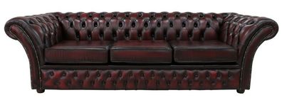 Chesterfield Design Luxus Polster Sofa Couch Sitz Garnitur Leder Textil Neu #234