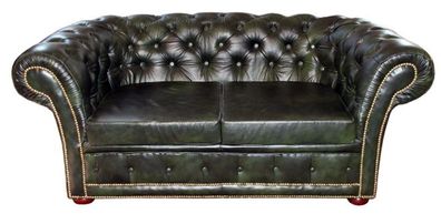 Chesterfield Couch Sofa Garnitur 3 Sitzer Polster Leder Sofas Neu Leicesterii