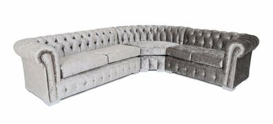 Chesterfield Ecksofa Sofa Couch Ledersofa Polster Eck Couch Garnitur Design #330