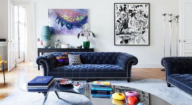 Chesterfield 3 Sitzer Couch Polster Garnitur Sofa Leder Sofas Textil 2016-070