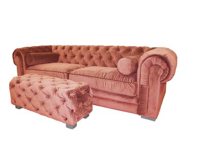 Chesterfield Sofa Polster Designer Couchen Sofas Garnitur Couch Dreisitzer ?33