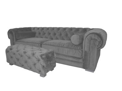 Chesterfield Sofa Polster Designer Couchen Sofas Garnitur Couch Dreisitzer ?32