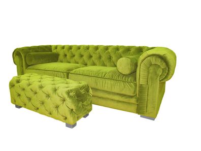 Chesterfield Sofa Polster Designer Couchen Sofas Garnitur Couch Dreisitzer ?43