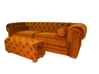 Chesterfield Sofa Polster Designer Couchen Sofas Garnitur Couch Dreisitzer ?41