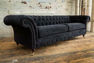 Chesterfield Polster Sofas Design Textil Sofa 4 Sitzer Sofa Luxus Design Couch