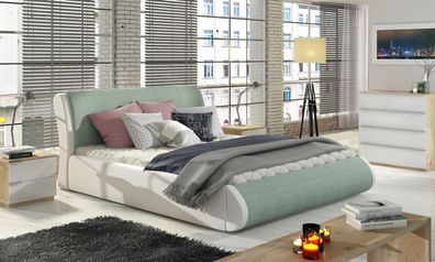Design Polster Bett Betten Leder Doppel Hotel Luxus 140 160 180x 200 cm Tessa