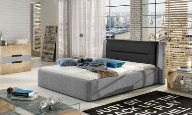 Doppelbett Bett Betten Design Hotel Luxus Polster Ehe Leder 140 160 180 x 200cm