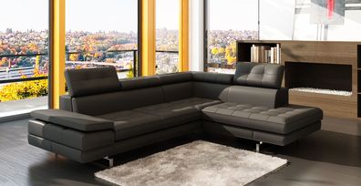 Design Ledersofa Sofa Couch Polster Ecke Sitz Garnitur Wohnlandschaft Sofas XXL