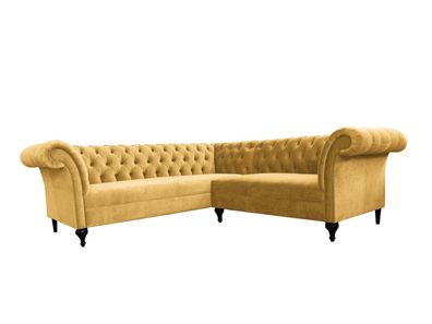Chesterfield Ecksofa Eckcouch Designer Sofa Couch Samt Ledersofa SLIII Sofa ?90