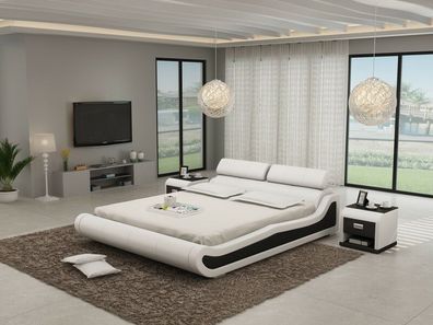 Luxus Leder Bett Design Polster Betten Doppel Modernes Ehe 140/160/180 LB8825