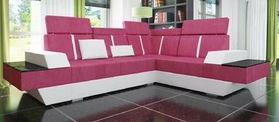 Eck Leder Textil Stoff Couch Sofa Garnitur Wohnlandschaft Polster Ecke Neu LMII