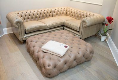 Chesterfield Ecksofa Sofa Couch Ledersofa Polster Eck Couch Garnitur Design #331