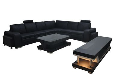 Leder Couch Wohnlandschaft Eck Garnitur Design Sofa L-Form A1109B Sofas Couchen