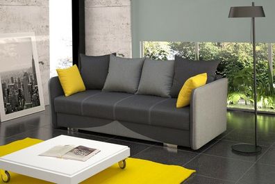 Textil Polster Stoff Garnitur Bettfunktion Schlafsofa Neu 3 Sitz Sofa Couch