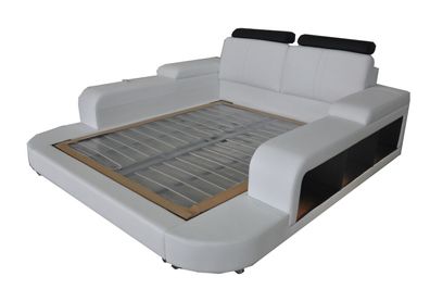 Luxus Leder Design Polster Betten Doppel Modernes 140/160/180/200 Bett LB8810