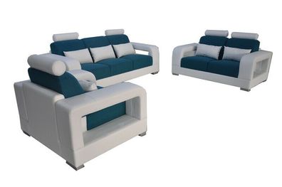 Sofa Couch Polster Wohnlandschaft Sitz Möbel Set Garnitur 3 + 2 + 1 Couchen Sofas