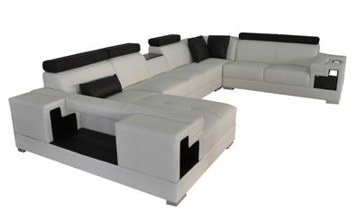 Ledersofa Eck Sofa Couch Wohnlandschaft Sofas Couchen Garnitur Design Modern Neu