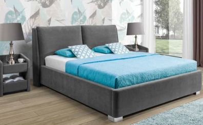 Design Bett Schlafzimmer Betten Textil Leder Hotel Luxus Polster Ehe Doppel Neu