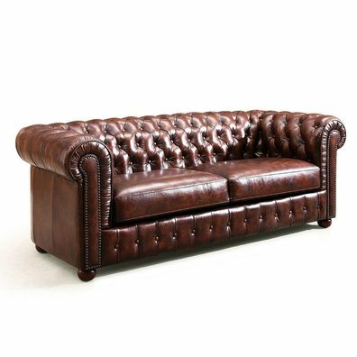 Chesterfield Sofa 2 Sitzer Kunstleder Polster Design Luxus Couch Klassische Sofa