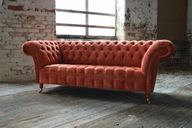 Chesterfield Sofa Couch Polster Sofas Klassischer 3Sitzer Leder Stoff Winchester