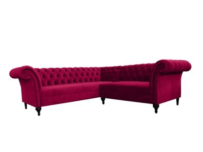 Chesterfield Ecksofa Eckcouch Designer Sofa Couch Samt Ledersofa SLIII Sofa ?92