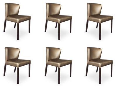 6x Stühle Stuhl Polster Design Lehn Garnitur Sessel Komplett Modernes Set Neu