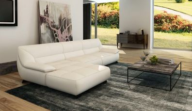 Ledersofa Couch Wohnlandschaft Ecksofa Eck Garnitur Design Modern Sofa 5121B