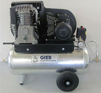 Gieb Kompressor 850/90-11 11bar 850ltr. Ansaugleistung fahrbar Behälter verzinkt