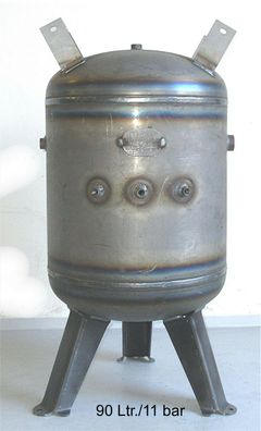 nach AD 2000 mit Aufbaukonsole Kompressor Druckluftbehälter 90 Ltr.11 bar Gef