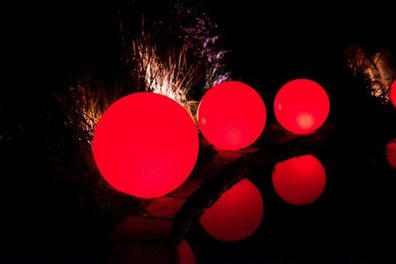 Design Kugel Leuchtend Leuchten Deko Lampe Beleuchtung 30 + 40 + 50 cm Neu