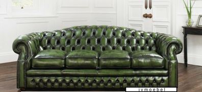 Chesterfield Sofa Couch Leder sofas Big XXL Couch Garnitur 4 Sitzer Viersitzer