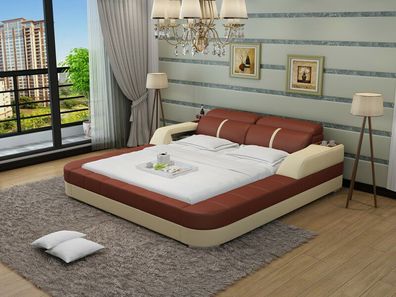 Luxus Leder Bett Design Polster Betten Doppel Modernes Ehe140/160/180 LB8823