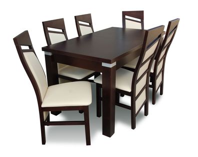 Esstisch 6 Stühle Sitzgarnitur Tisch Stuhl Set Esszimmer Garnituren Design Sets