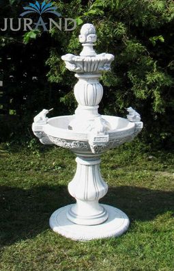 Springbrunnen Fontäne Zierbrunnen Garten Deko Brunnen Frogia 150 cm Steinguss