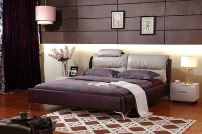 Modernes Luxus Design Bett XXL Betten Stil Hotel Doppel Leder 140 160 180x200cm