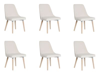 6x Design Polster Sitz Stühle Stuhl Seht Garnitur Sessel Lounge Club Set