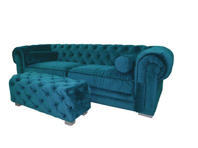 Chesterfield Sofa Polster Designer Couchen Sofas Garnitur Couch Dreisitzer ?34
