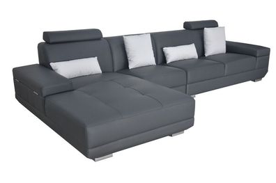 Leder Couch Polster Sitz Eck Garnitur Moderne Design Sofas Wohnlandschaft L Form