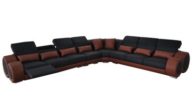 Design Eck Couch Polster Sofa Leder Sitz Garnitur Moderne Sofas Sitz Neu Couchen