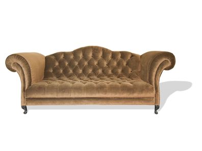 Chesterfield Sofa 3 sitz Polster Designer Couchen Sofas Garnitur Dreisitzer Beig