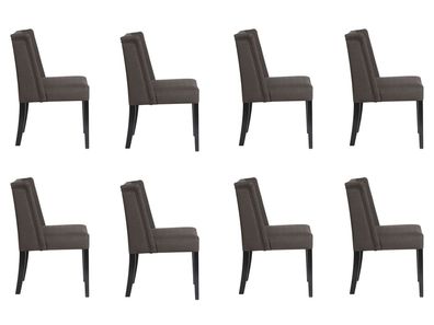 8x Stühle Stuhl Polster Design Lounge Club Sitz Lehn Garnitur Sessel Vento Neu